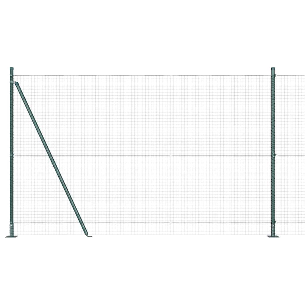 Palo della recinzione Verde 10 x 1,6 m (rete 25 x 25 mm)