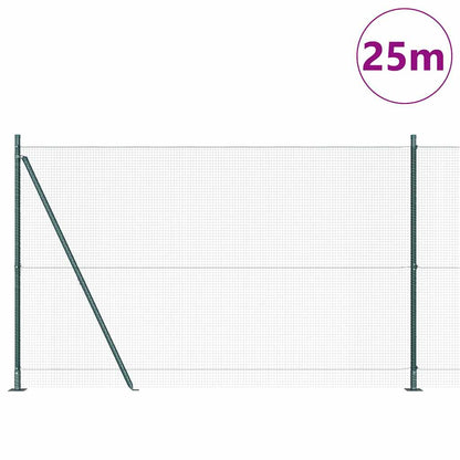 Palo della recinzione Verde 25 x 1,6 m (rete 16 x 16 mm)