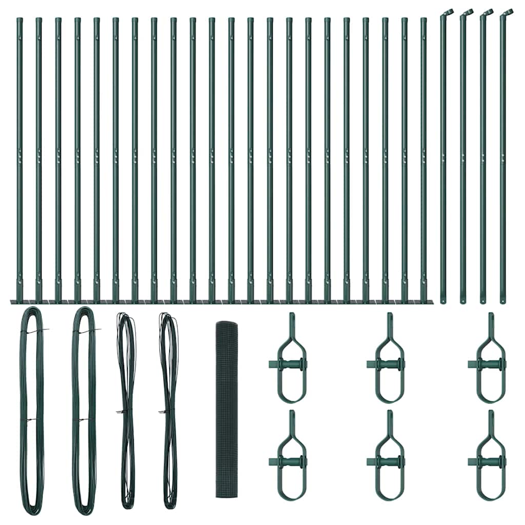 Palo della recinzione Verde 50 x 1,2 m (maglia 25 x 25 mm)
