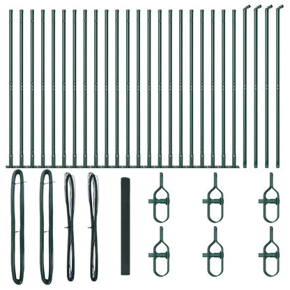Palo della recinzione Verde 50 x 1,4 m (rete 16 x 16 mm)
