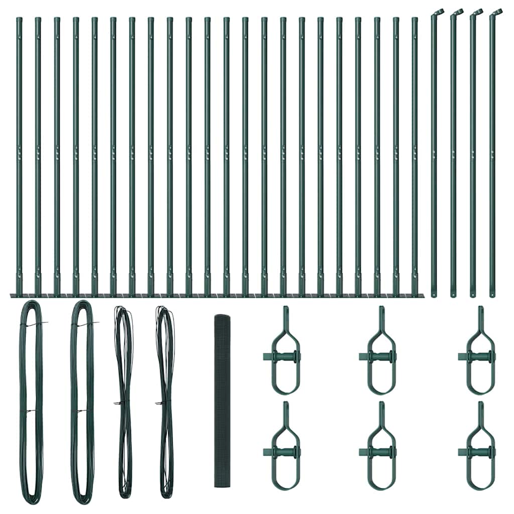 Palo della recinzione Verde 50 x 1,4 m (rete 25 x 25 mm)