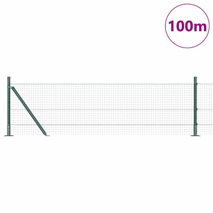 Palo della recinzione Verde 100 x 0,5 m (rete 25 x 25 mm)