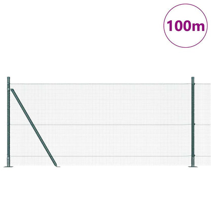 Palo della recinzione Verde 100 x 1 m (maglia 16 x 16 mm)
