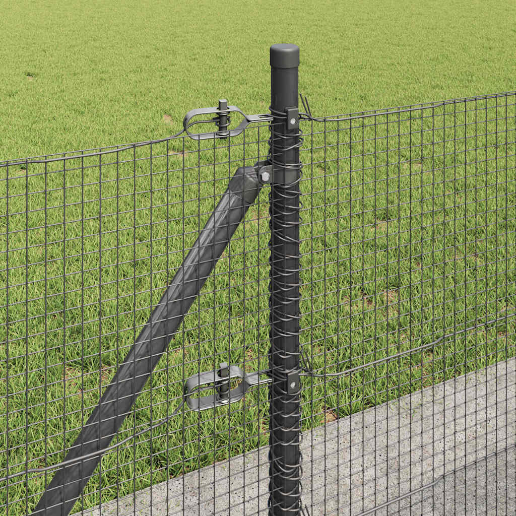 Palo della recinzione Grigio 10 x 0,4 m (maglia 16 x 16 mm)