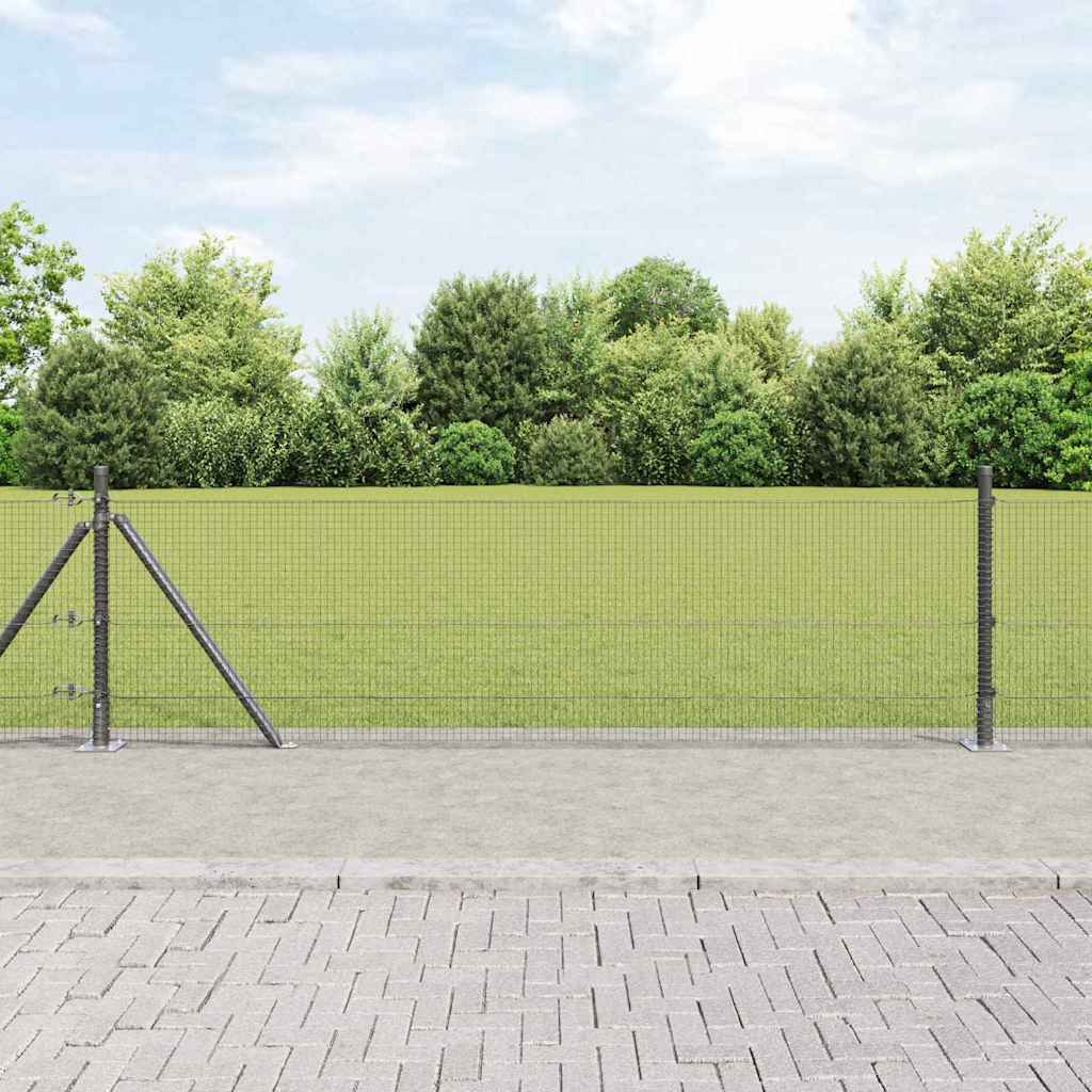 Palo della recinzione Grigio 10 x 0,6 m (rete 16 x 16 mm)