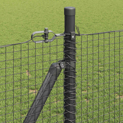 Palo della recinzione Grigio 10 x 0,8 m (maglia 19 x 19 mm)