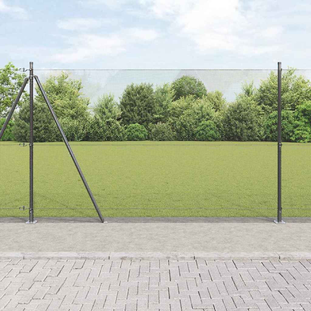 Palo della recinzione Grigio 10 x 1,4 m (rete 12 x 12 mm)