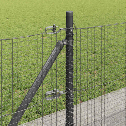 Palo della recinzione Grigio 25 x 0,4 m (rete 19 x 19 mm)