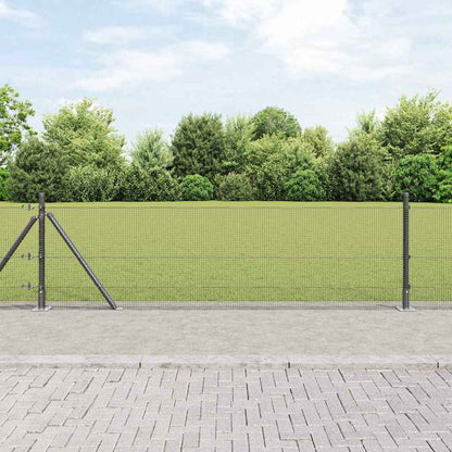 Palo della recinzione Grigio 25 x 0,5 m (rete 12 x 12 mm)