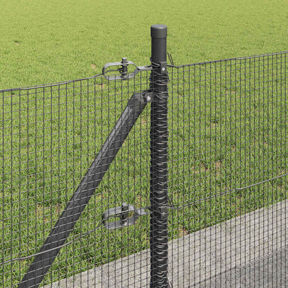 Palo della recinzione Grigio 50 x 0,4 m (rete 12 x 12 mm)