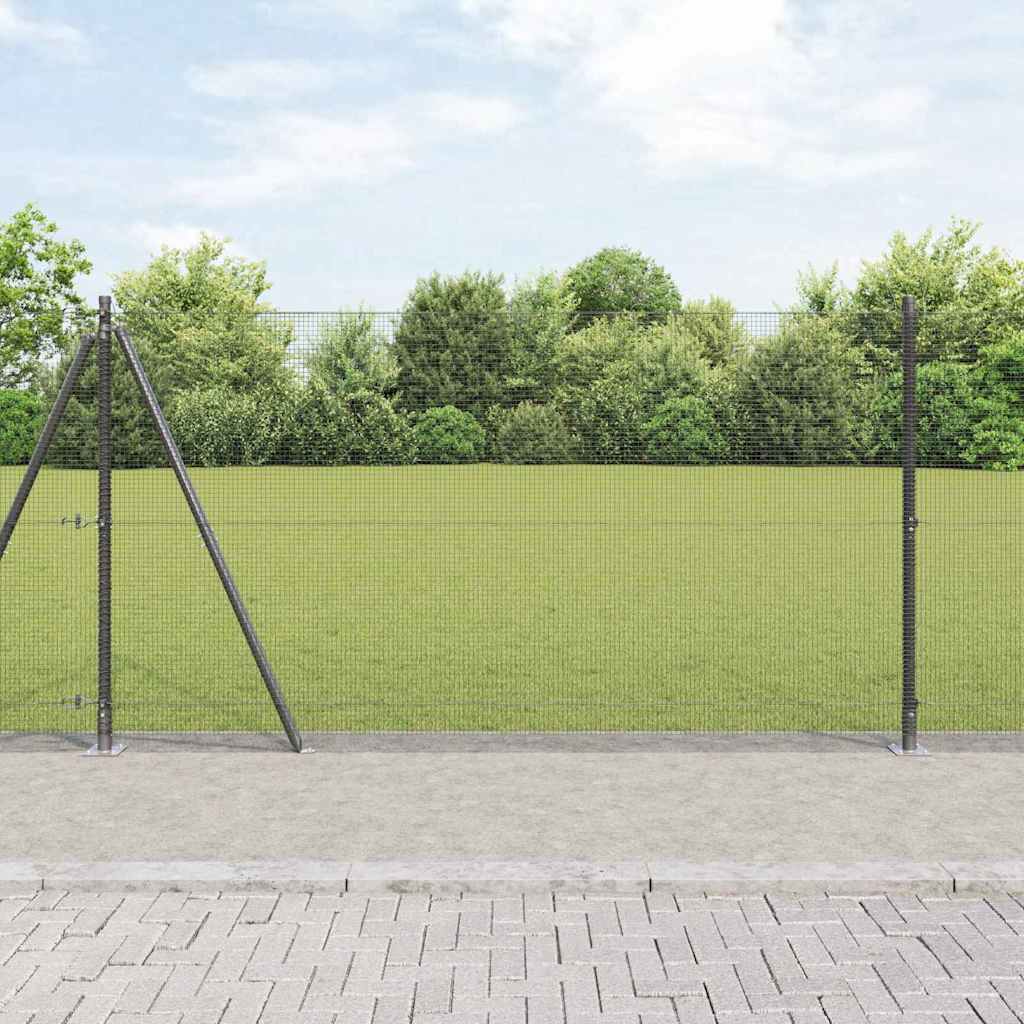 Palo della recinzione Grigio 50 x 1,2 m (rete 12 x 12 mm)