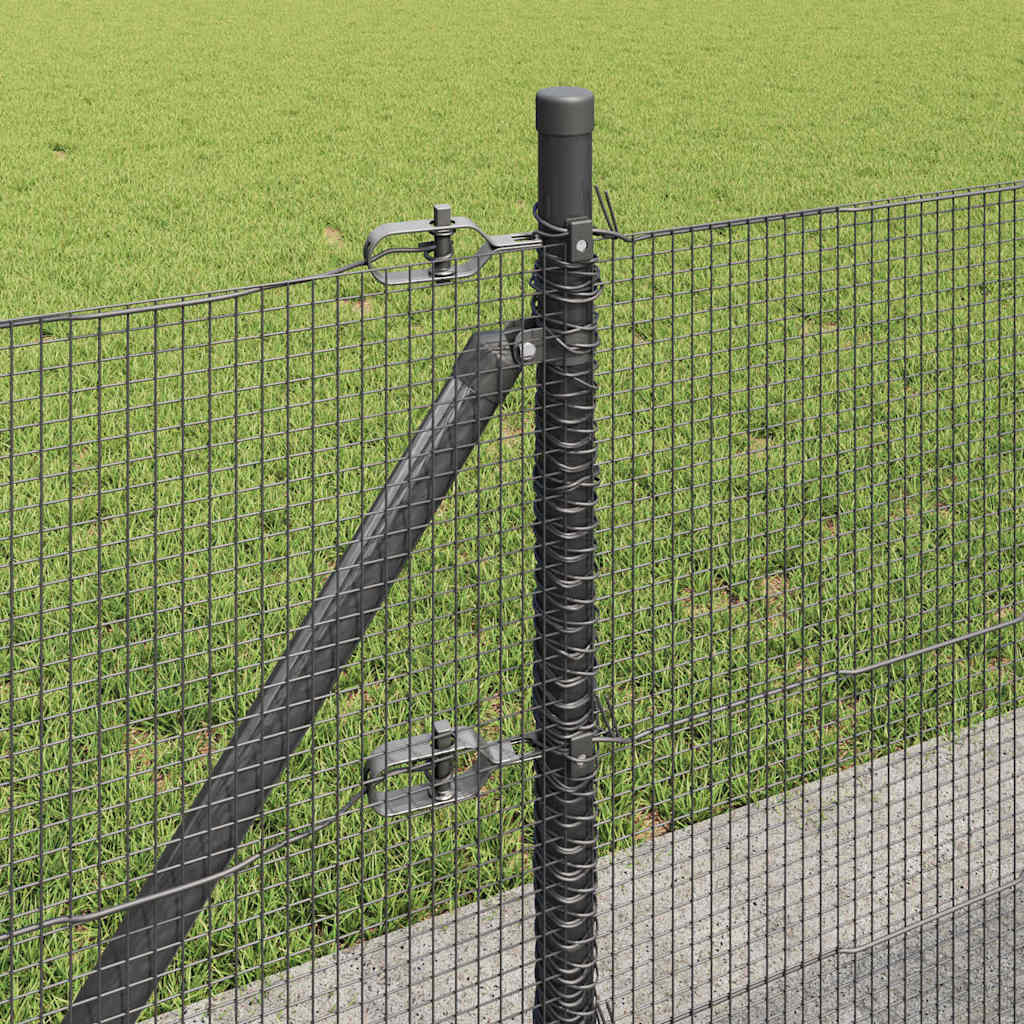 Palo della recinzione Grigio 100 x 0,4 m (rete 12 x 12 mm)