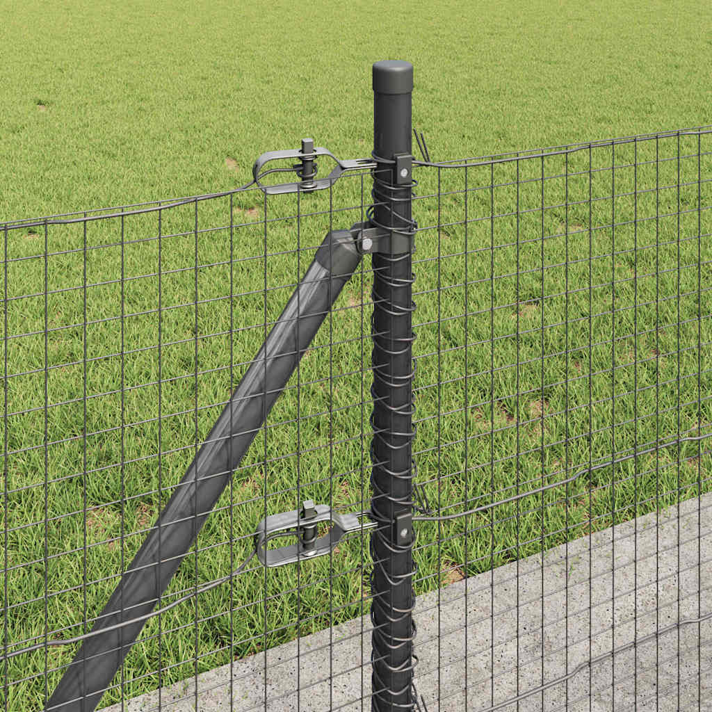 Palo della recinzione Grigio 100 x 0,6 m (rete 25 x 25 mm)