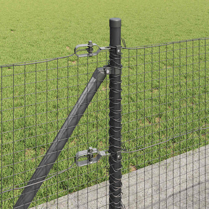 Palo della recinzione Grigio 100 x 0,6 m (rete 25 x 25 mm)