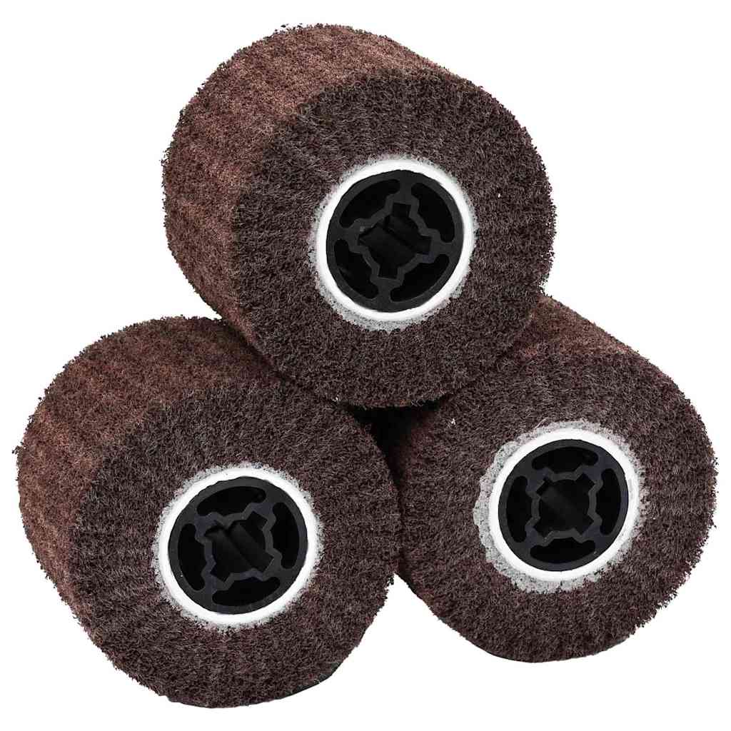 Rulli Abrasivi 3 pcs Marrone 12 x 12 x 10 cm Fibre sintetiche