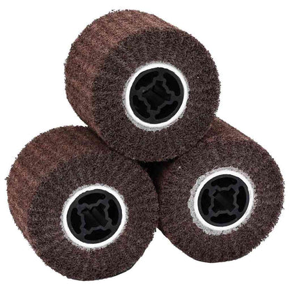 Rulli Abrasivi 3 pcs Marrone 12 x 12 x 10 cm Fibre sintetiche