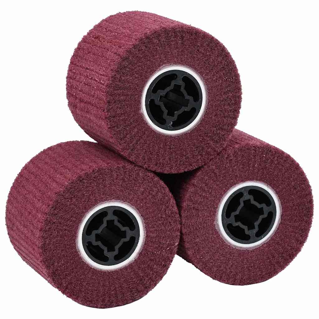 Rulli Abrasivi 3 pcs Rosso 12 x 12 x 10 cm Fibre sintetiche