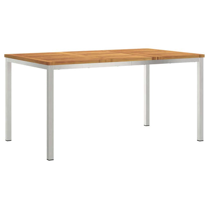 TavolodaPranzo Marrone Legno di Acacia Massello