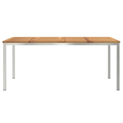 TavolodaPranzo Marrone Legno di Acacia Massello