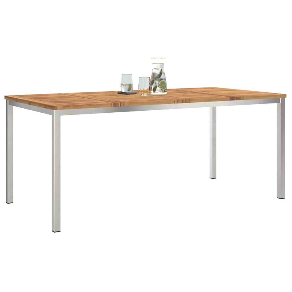 TavolodaPranzo Marrone Legno di Acacia Massello