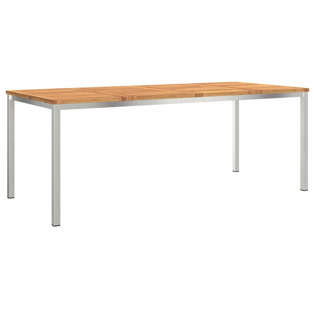 TavolodaPranzo Marrone Legno di Acacia Massello