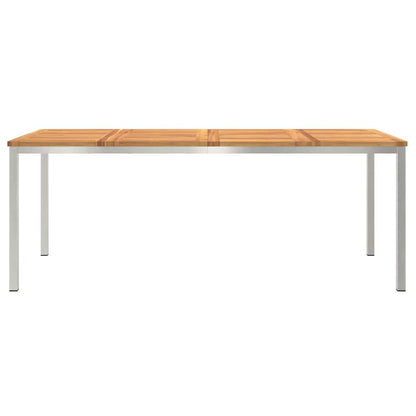 TavolodaPranzo Marrone Legno di Acacia Massello