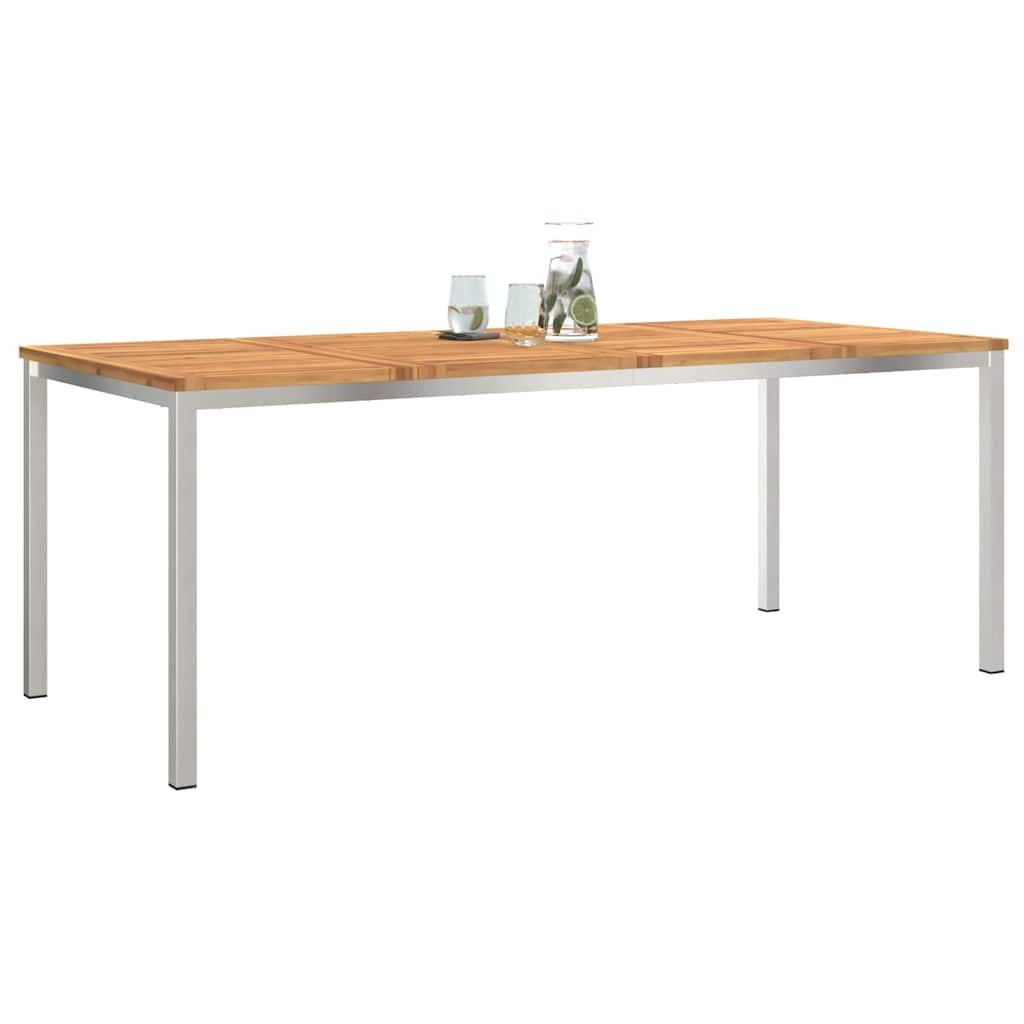 TavolodaPranzo Marrone Legno di Acacia Massello