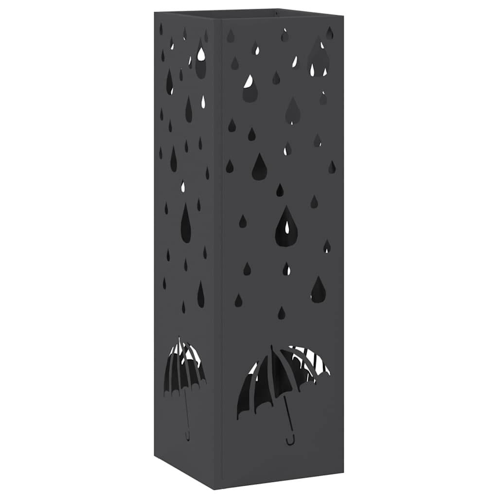 Supporto per Ombrellone Nero 15,5 x 15,5 x 49 cm Metallo
