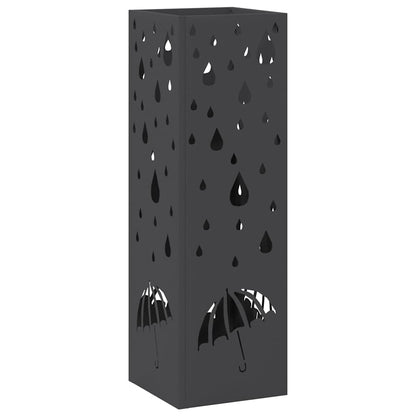 Supporto per Ombrellone Nero 15,5 x 15,5 x 49 cm Metallo