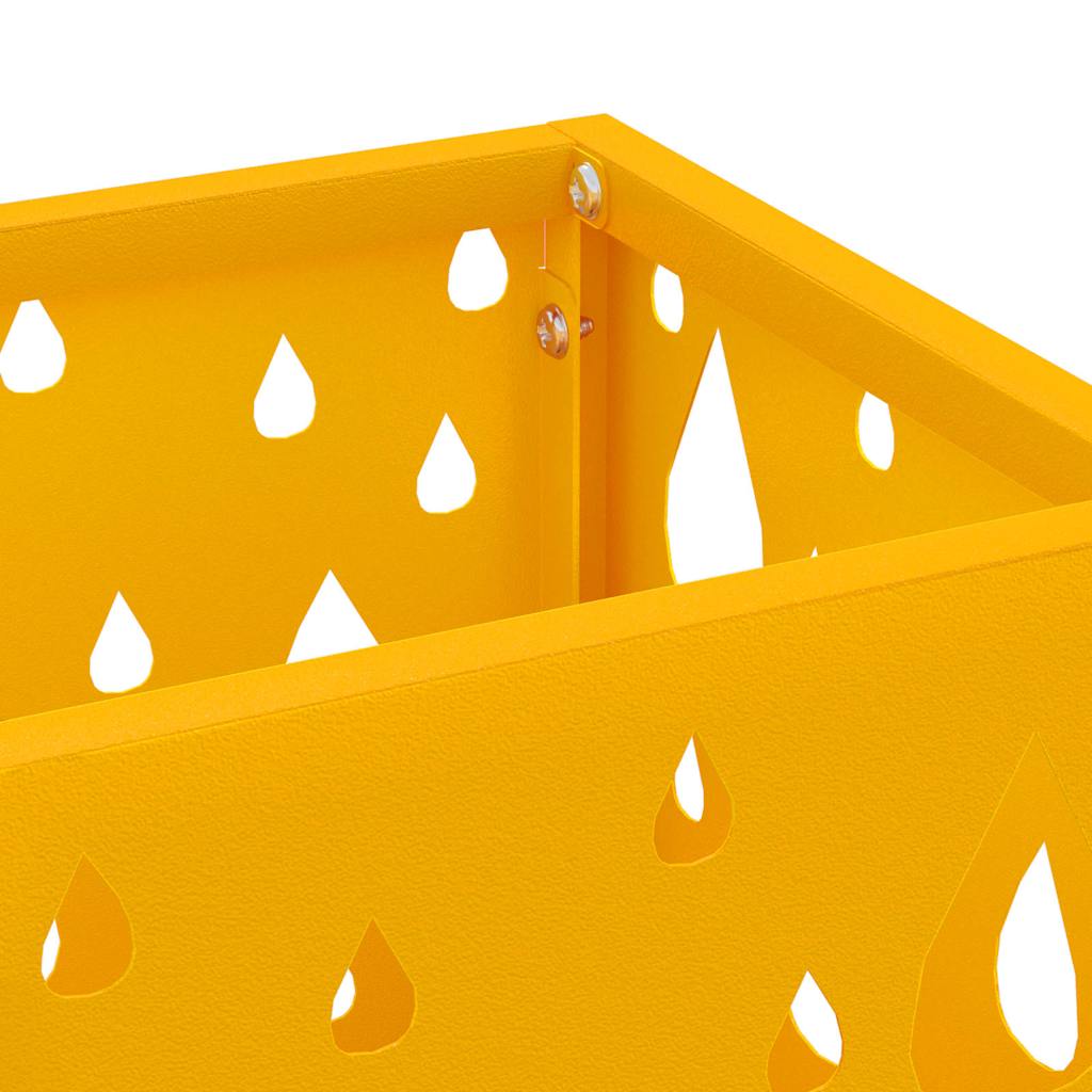 Supporto per Ombrellone Senape 15,5 x 15,5 x 49 cm Metallo
