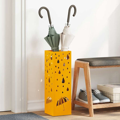 Supporto per Ombrellone Senape 15,5 x 15,5 x 49 cm Metallo