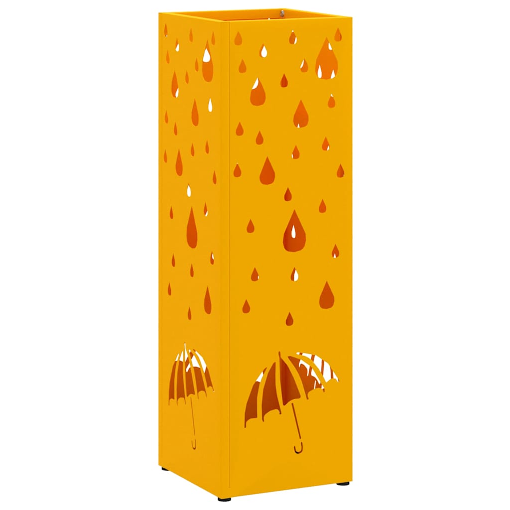 Supporto per Ombrellone Senape 15,5 x 15,5 x 49 cm Metallo