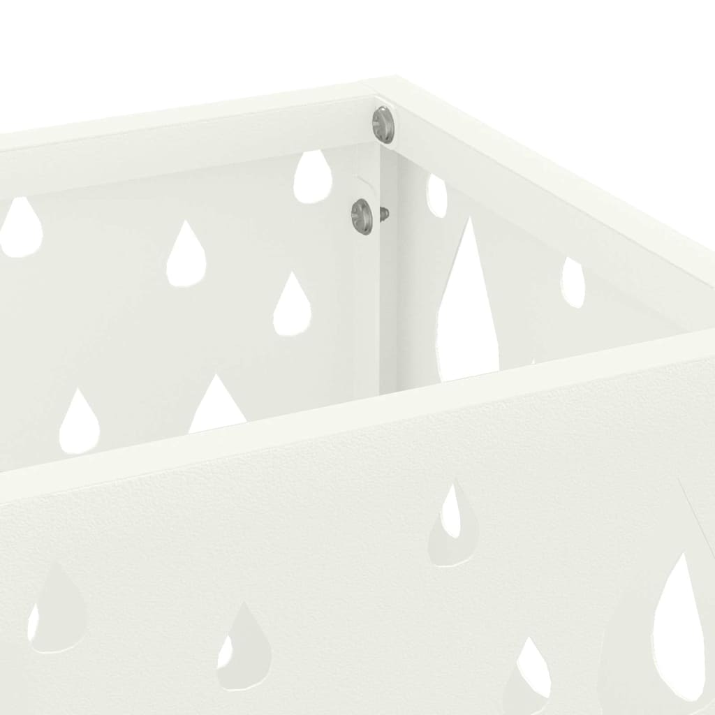 Supporto per Ombrellone Bianco 15,5 x 15,5 x 49 cm Metallo