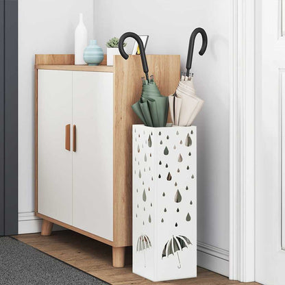 Supporto per Ombrellone Bianco 15,5 x 15,5 x 49 cm Metallo