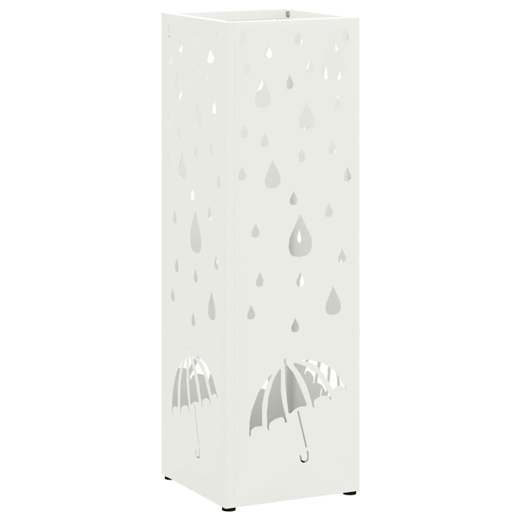 Supporto per Ombrellone Bianco 15,5 x 15,5 x 49 cm Metallo
