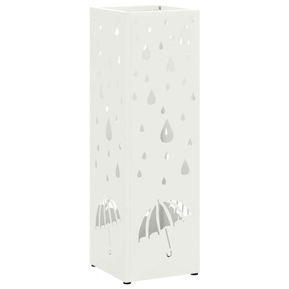 Supporto per Ombrellone Bianco 15,5 x 15,5 x 49 cm Metallo