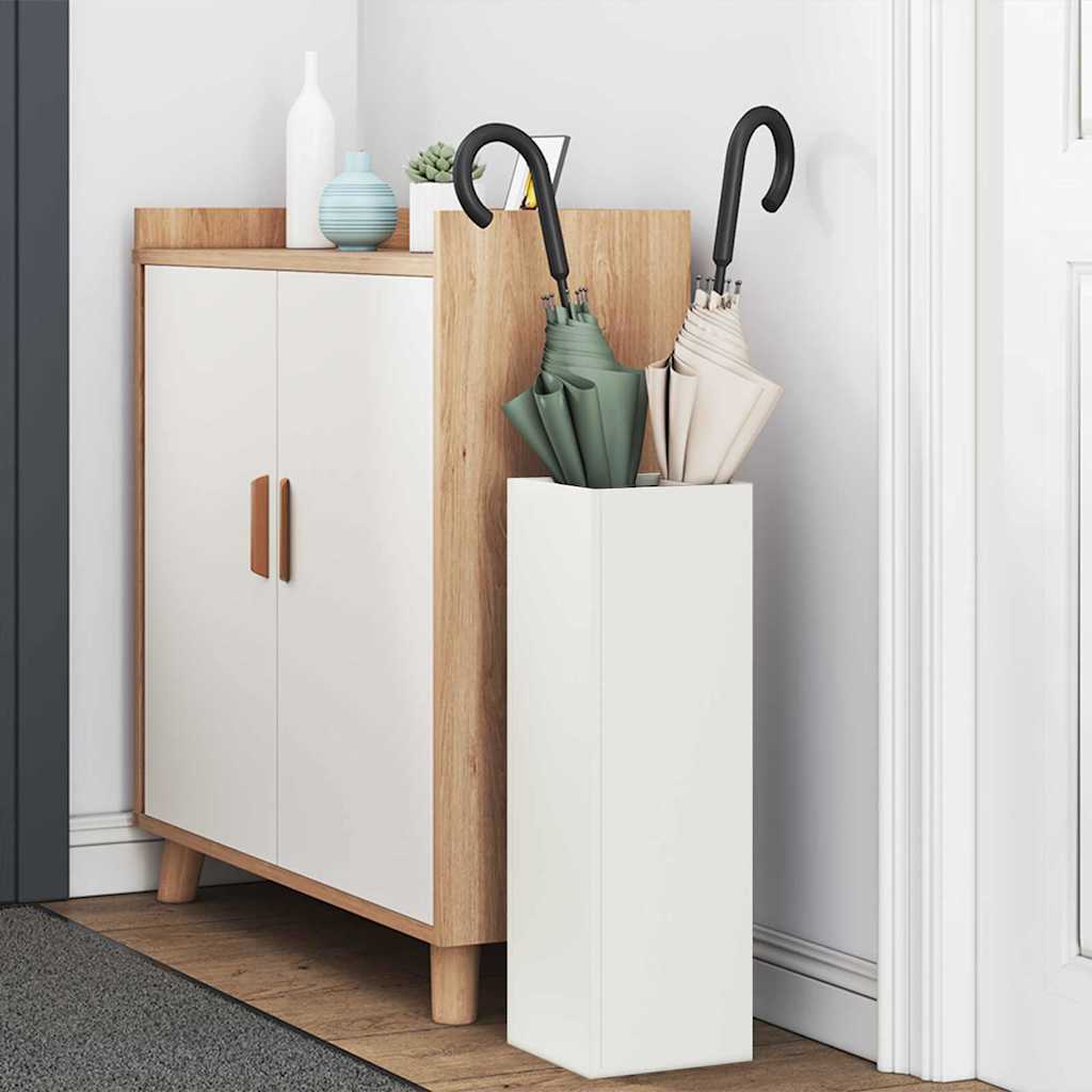 Supporto per Ombrellone Bianco 15,5 x 15,5 x 49 cm Metallo