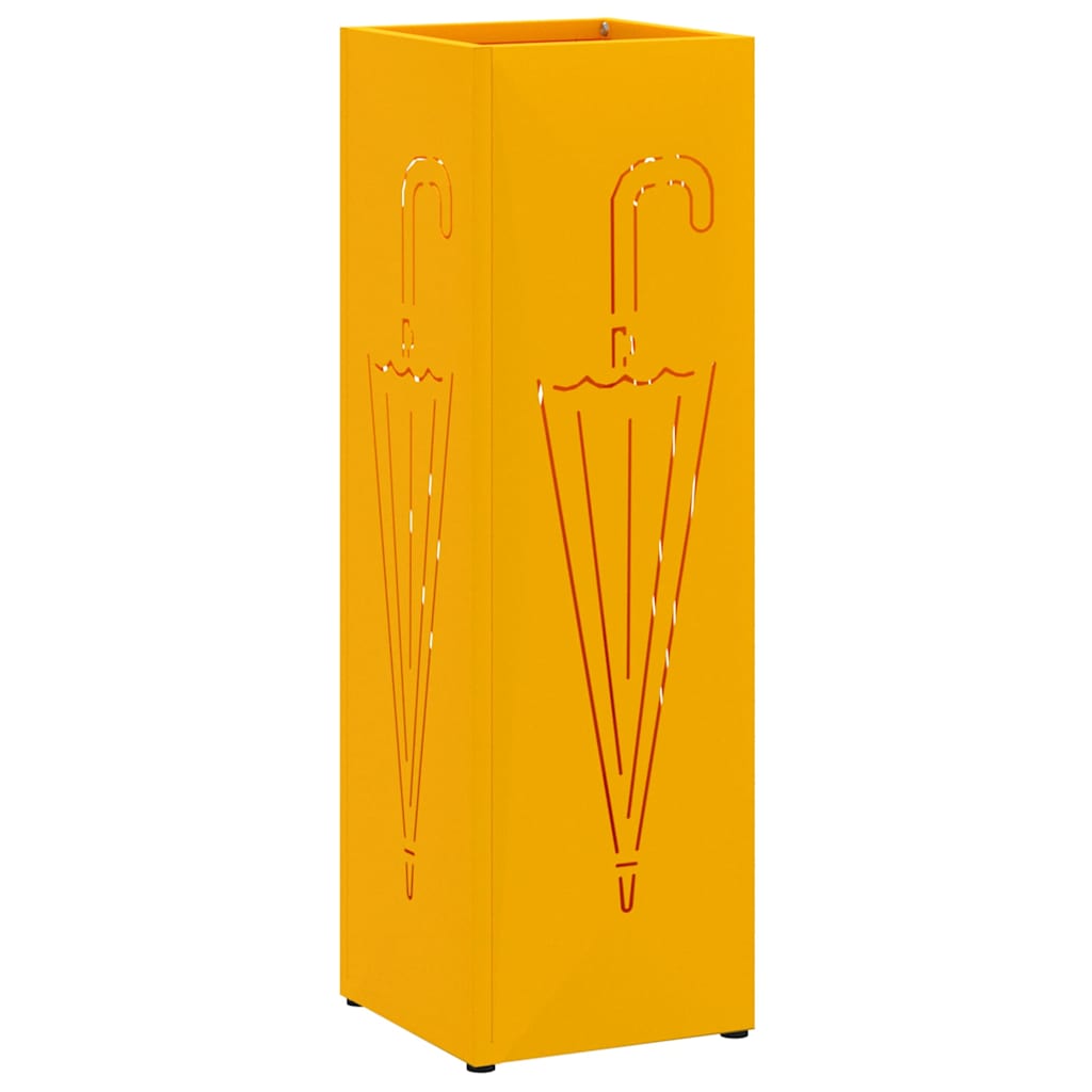 Supporto per Ombrellone Senape 15,5 x 15,5 x 49 cm Metallo