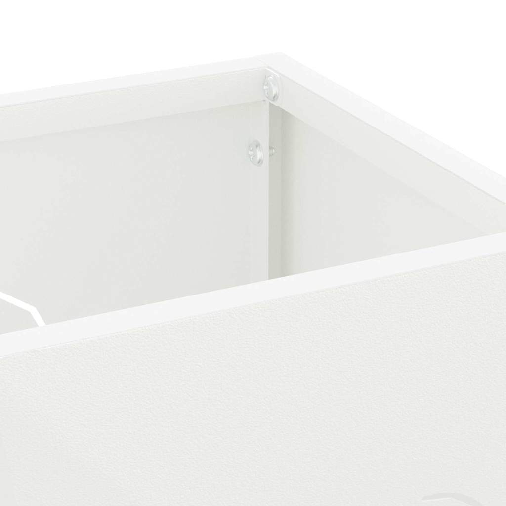 Supporto per Ombrellone Bianco 15,5 x 15,5 x 49 cm Metallo
