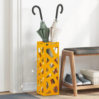 Supporto per Ombrellone Senape 15,5 x 15,5 x 49 cm Metallo