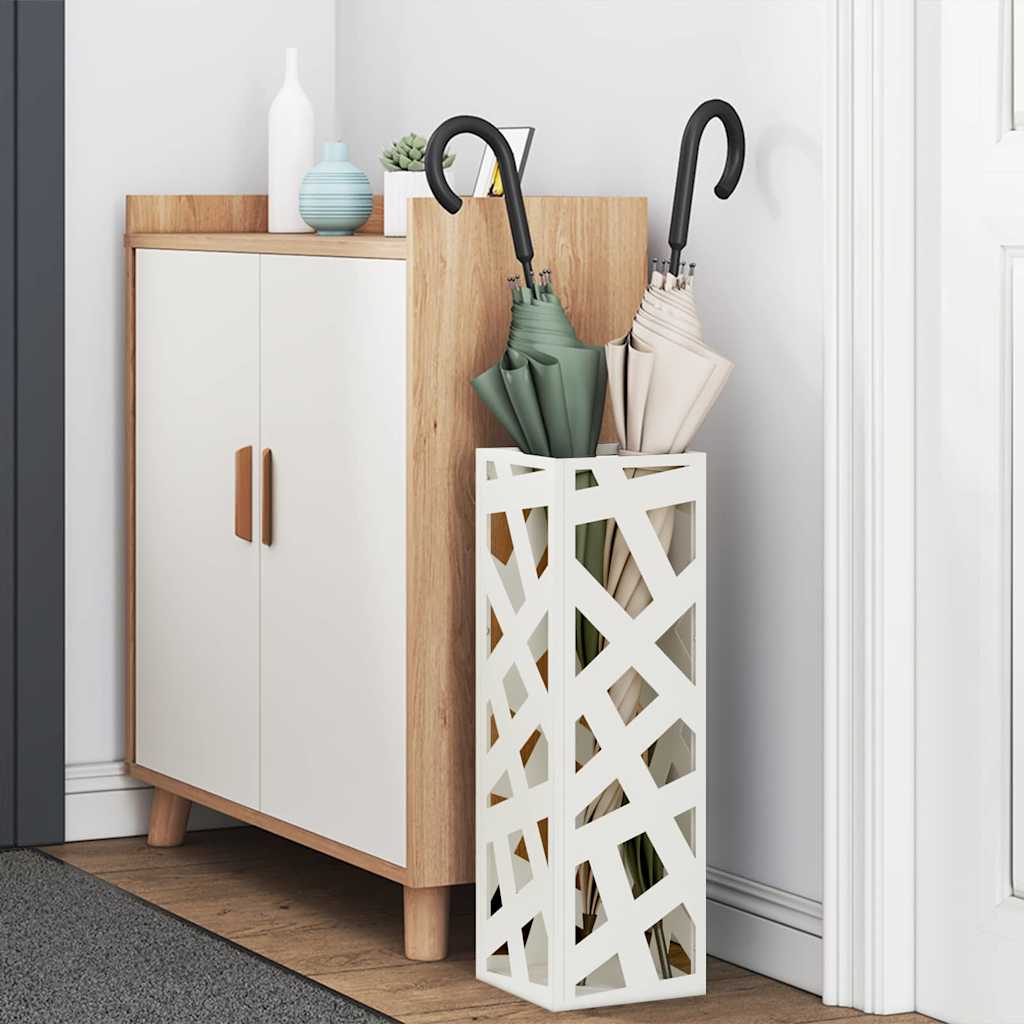 Supporto per Ombrellone Bianco 15,5 x 15,5 x 49 cm Metallo