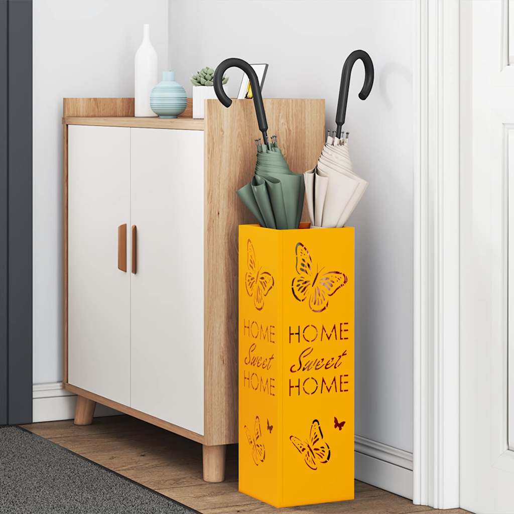 Supporto per Ombrellone Senape 15,5 x 15,5 x 49 cm Metallo