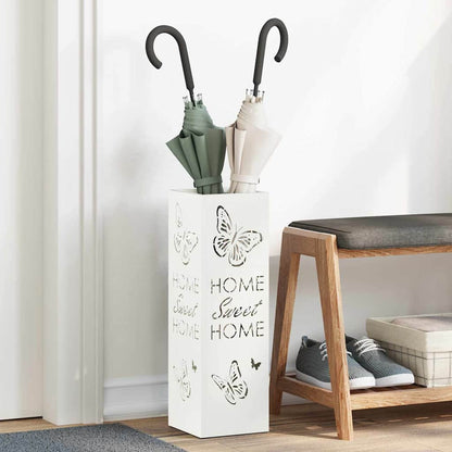 Supporto per Ombrellone Bianco 15,5 x 15,5 x 49 cm Metallo