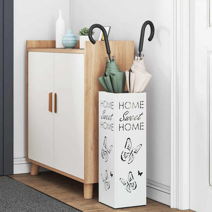 Supporto per Ombrellone Bianco 15,5 x 15,5 x 49 cm Metallo