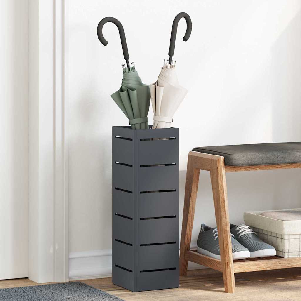 Supporto per Ombrellone Antracite 15,5 x 15,5 x 49 cm Metallo