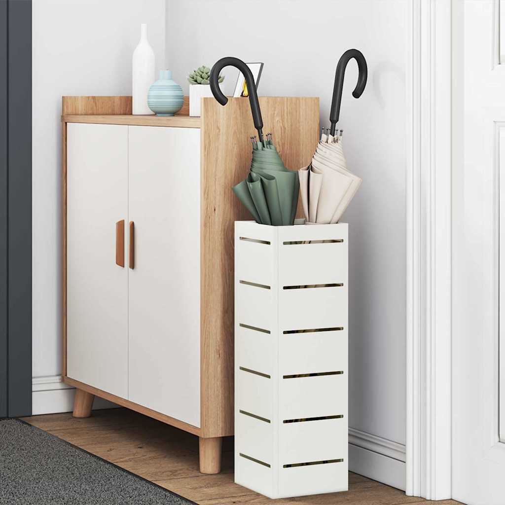Supporto per Ombrellone Bianco 15,5 x 15,5 x 49 cm Acciaio