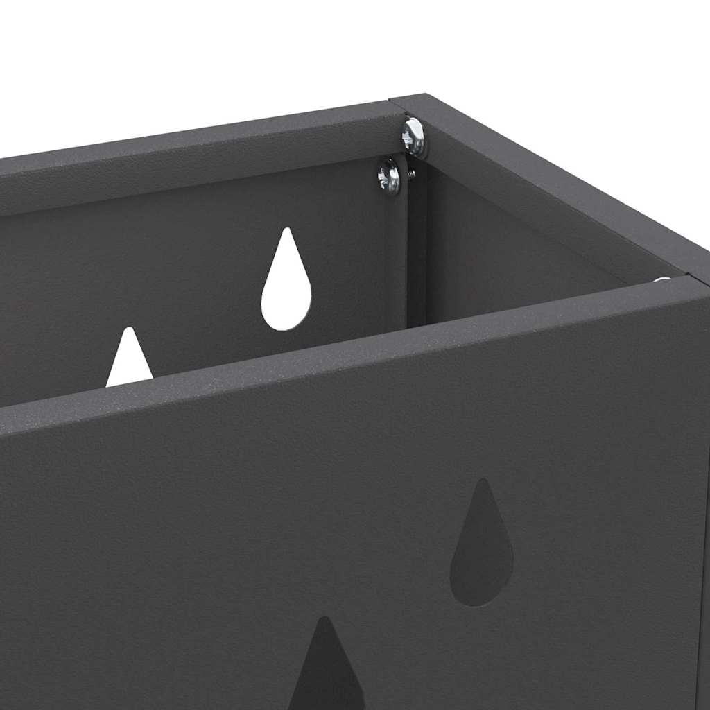 Supporto per Ombrellone Nero 28 x 12 x 41 cm Acciaio