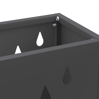 Supporto per Ombrellone Nero 28 x 12 x 41 cm Acciaio