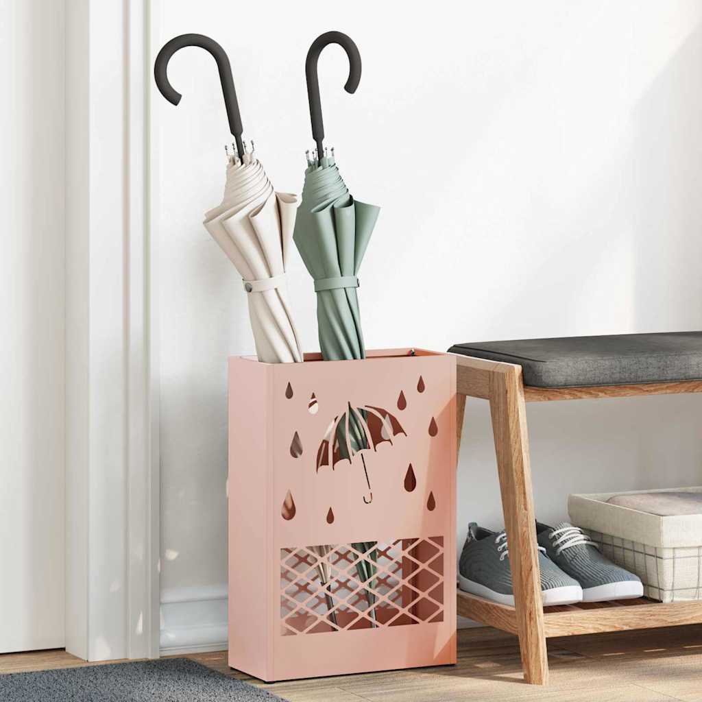 Supporto per Ombrellone Rosa 28 x 12 x 41 cm Acciaio