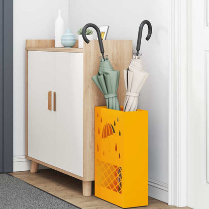 Supporto per Ombrellone giallo senape 28 x 12 x 41 cm Acciaio